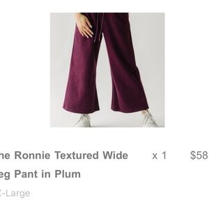 Women's Plum Wide Leg Pants